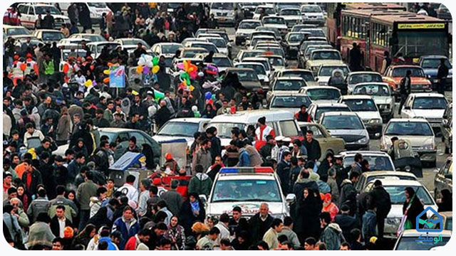 جمعیت زیاد تهران