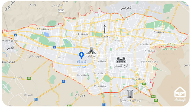 معرفی محله های مرکزی تهران